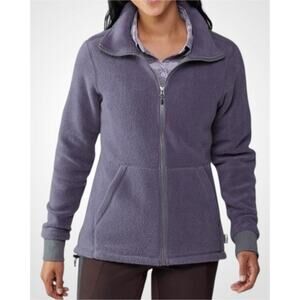 REI CO-OP Groundbreaker Plush Fleece Full-Zip Jacket in Dusky Purple Size XS